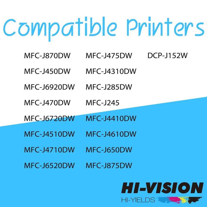 HI-VISION HI-YIELDS Compatible Ink Cartridge Replacement for LC-103 LC103 XL, Yellow, 3 Pack - Image 5